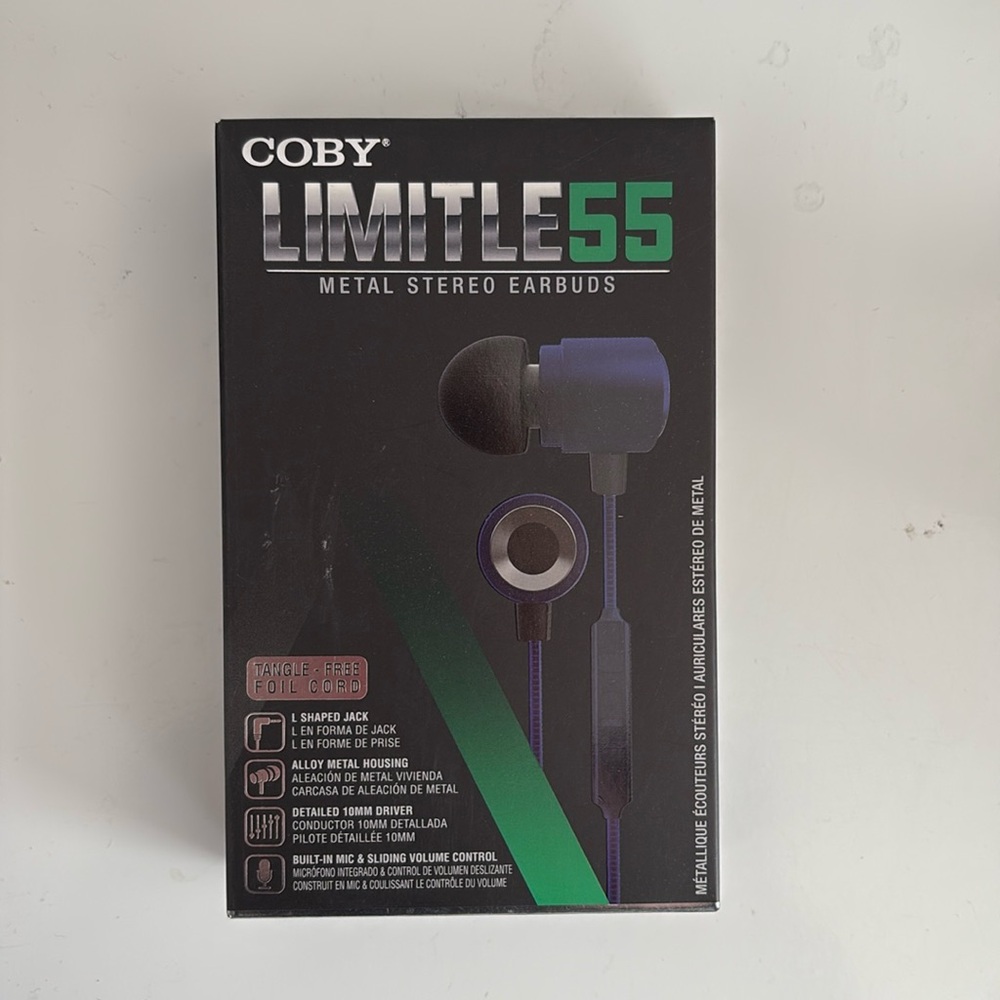 NWT Coby Limitless Wired Earbuds